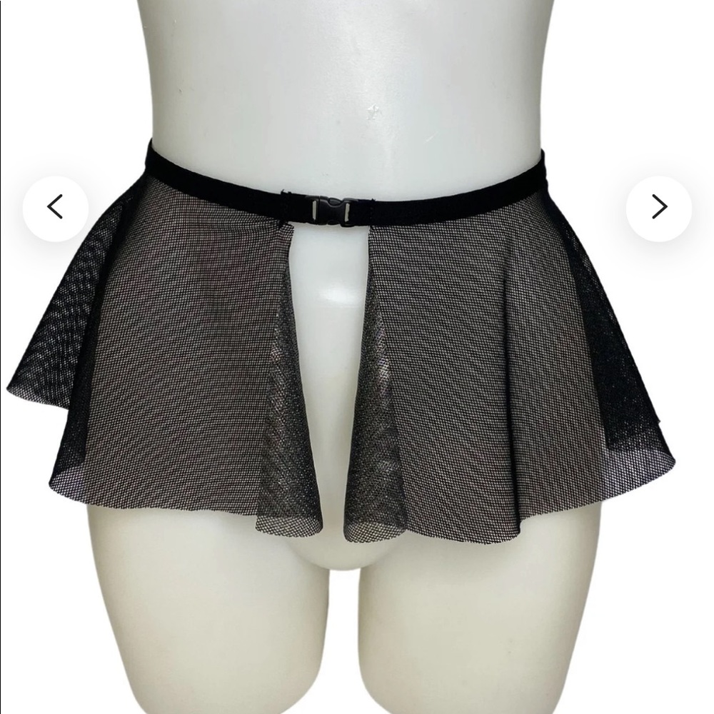 Grey Silver Metallic Rave Skirt (iHeartraves/Lyte Couture) - Like NEW!!